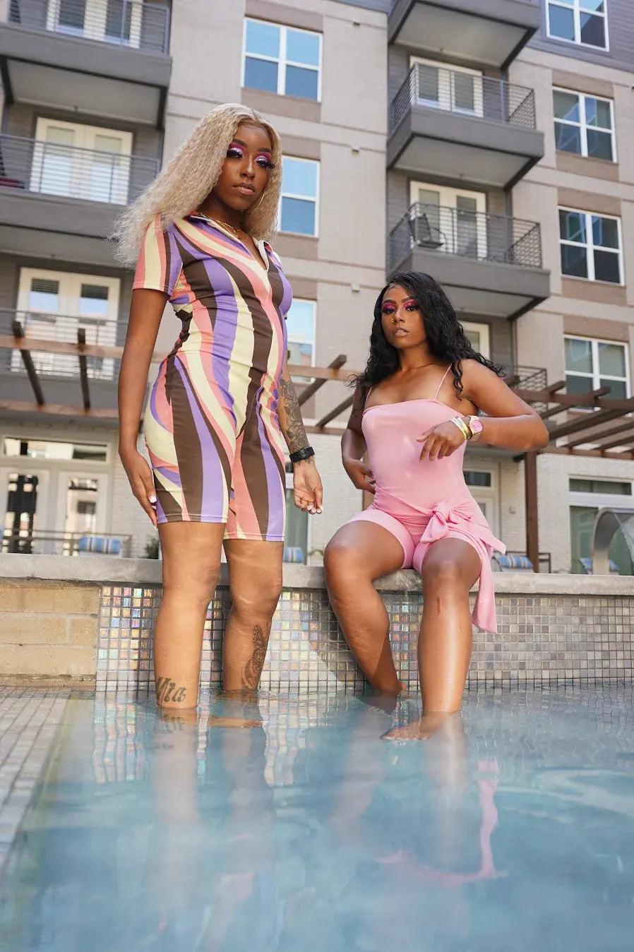 Lavish Queen poolside hair campaign