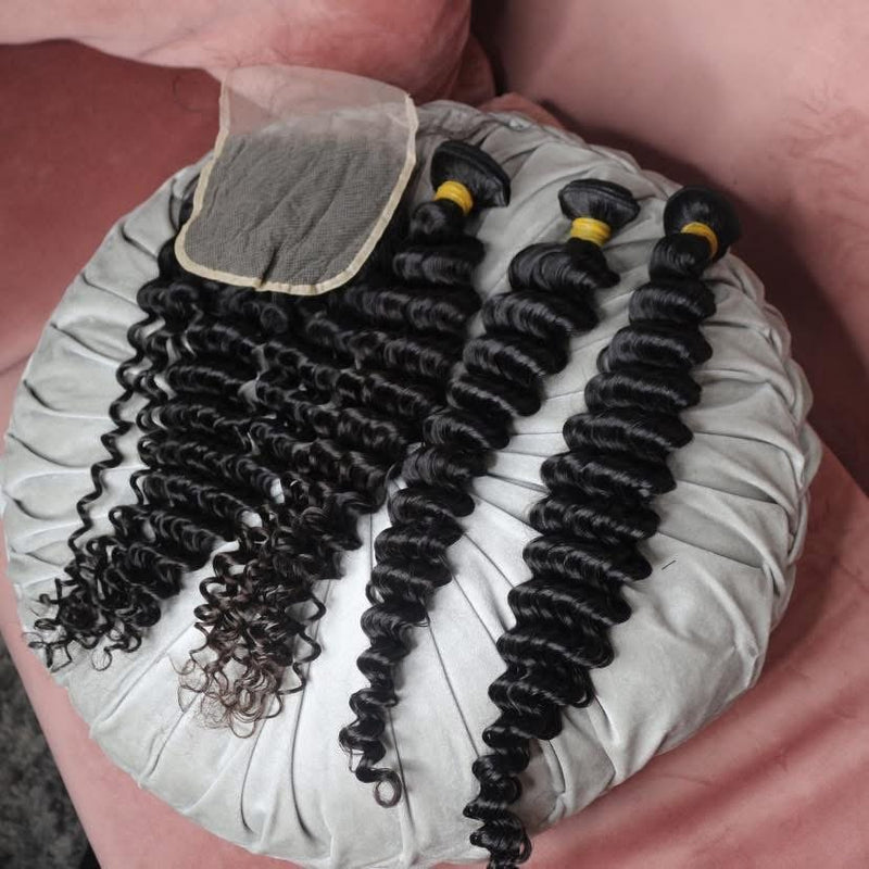 Deep Wave 3 Bundles with 4x4 Closure