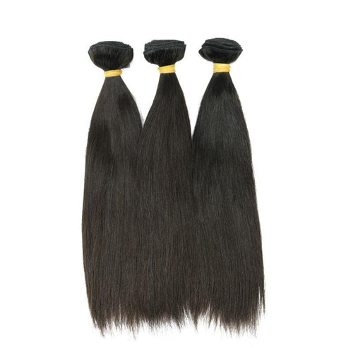 3 Bundles Brazilian Silky Straight Weave Human Hair Weft - Lavish Queen Collection