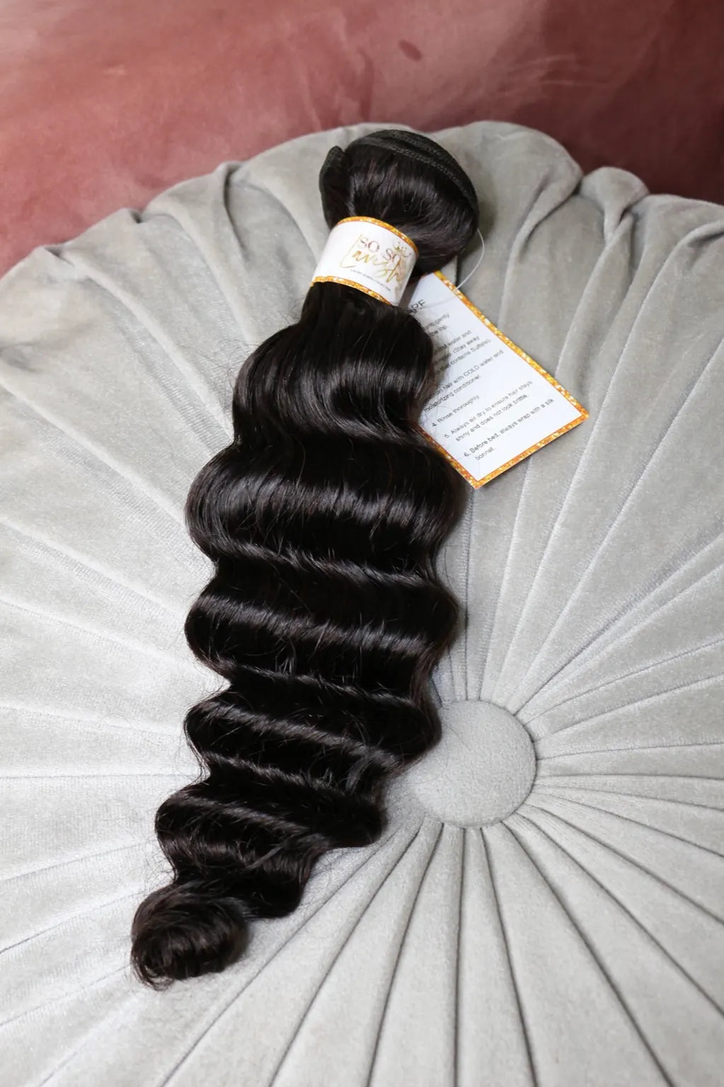 Lavish Queen glossy black wave hair extension bundle